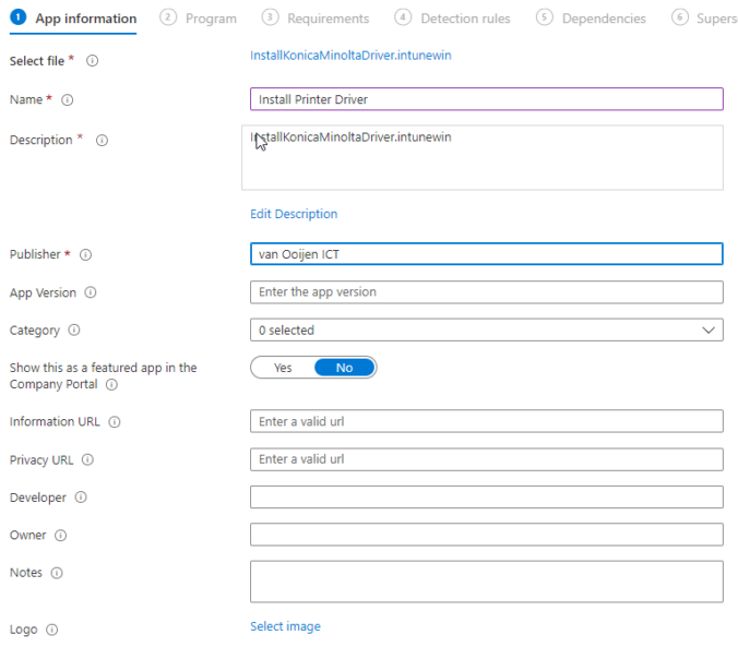 Deploy network printer with Intune Van Ooijen